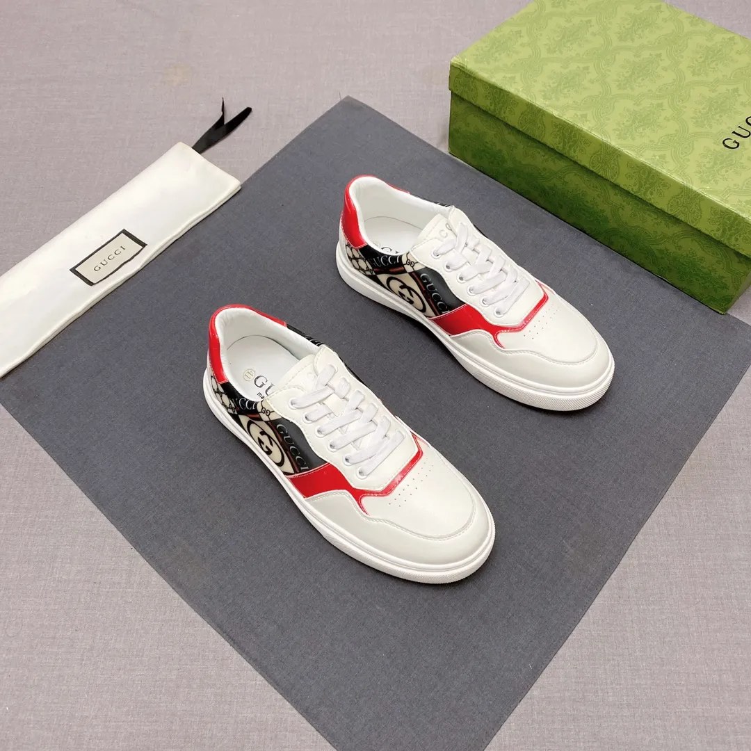 p380 【GUCCI】Gucci men’s casual shoes are absolutely popular 🔥The ultimate matching item for handsome men! The charm of super texture is irresistible, the main recommendation, the flower leather color is bright! The upper is made of high-quality fabrics, the leather lining is used for the feet, and the wear-resistant rubber sole is noble and elegant! Extremely comfortable🎁🎁You can be as handsome as you want💪 Size 38-44! No. 061